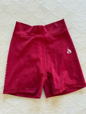 RYDERWEAR HYPE HIGH WAISTED BIKE SHORTS - BURGUNDY
